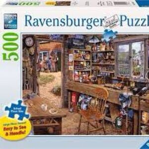 Ravensburger 500-Piece Jig Saw Puzzle Large Piece Format - Dad’s Shed